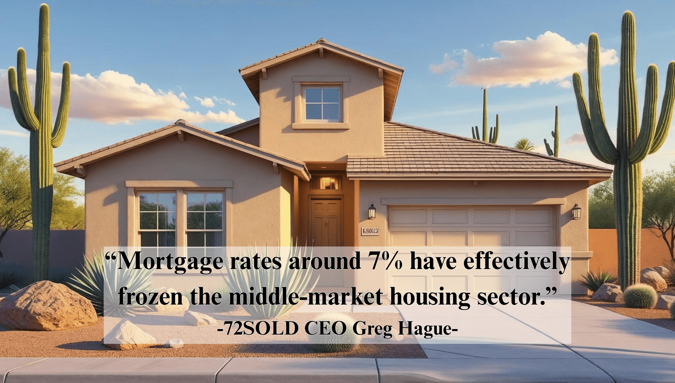 72SOLD CEO Greg Hague discusses how interest-rate sensitivity in the housing market.