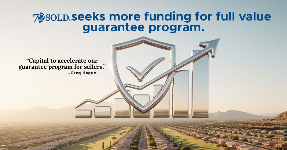 72SOLD CEO Greg Hague launches new full market value program.