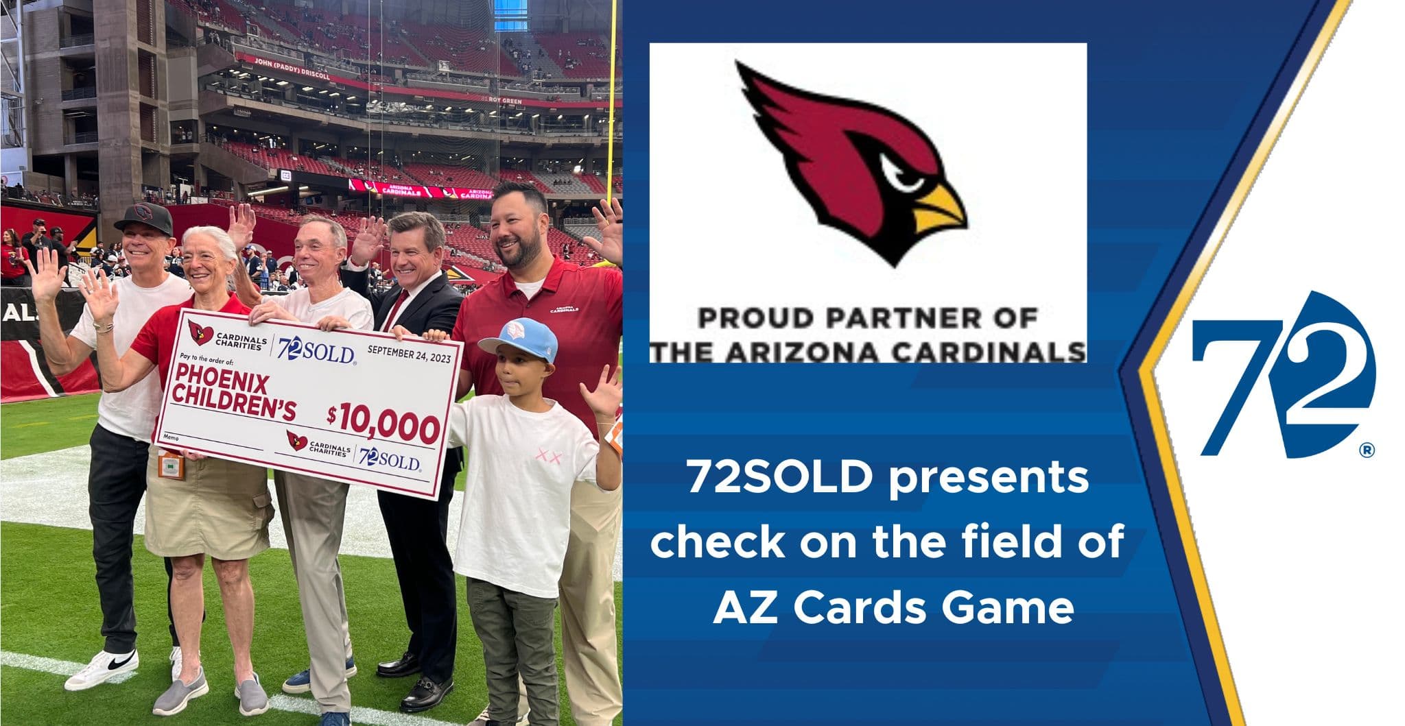 72SOLD Gives Back with the Arizona Cardinals