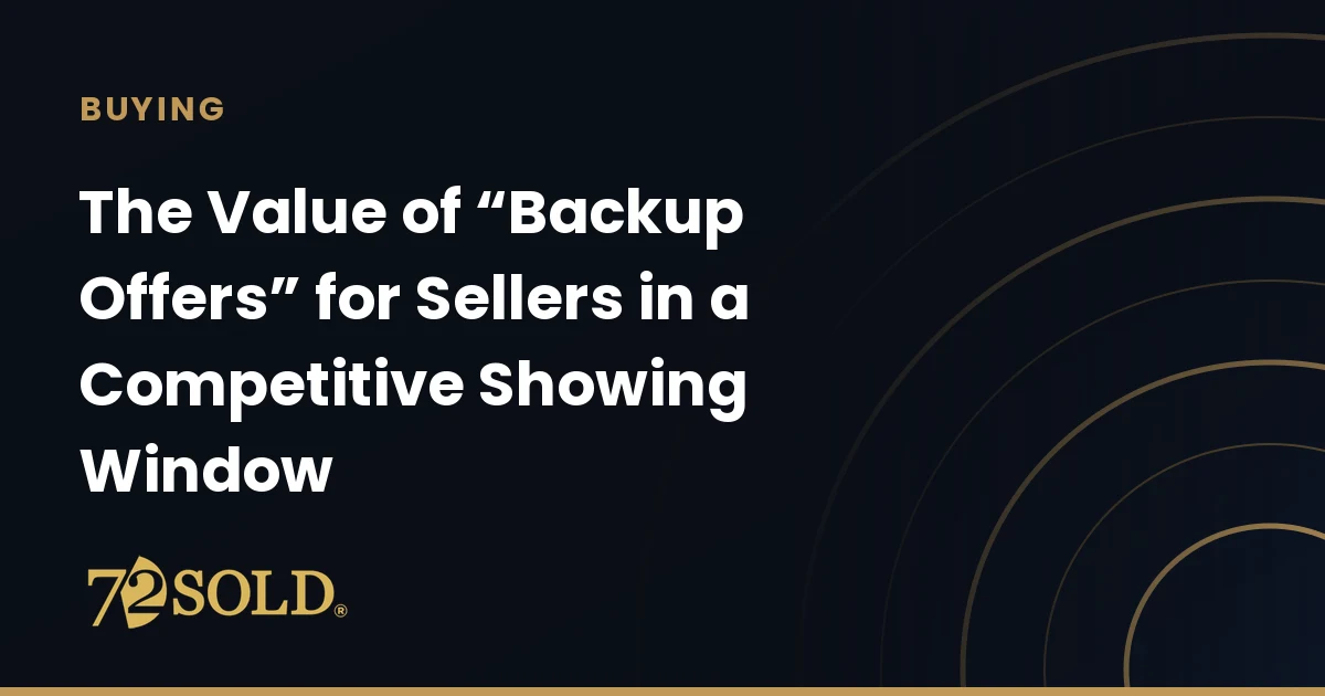 The Value of “Backup Offers” for Sellers in a Competitive Showing Window