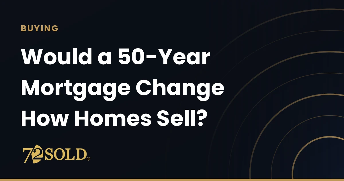 Would a 50-Year Mortgage Change How Homes Sell?